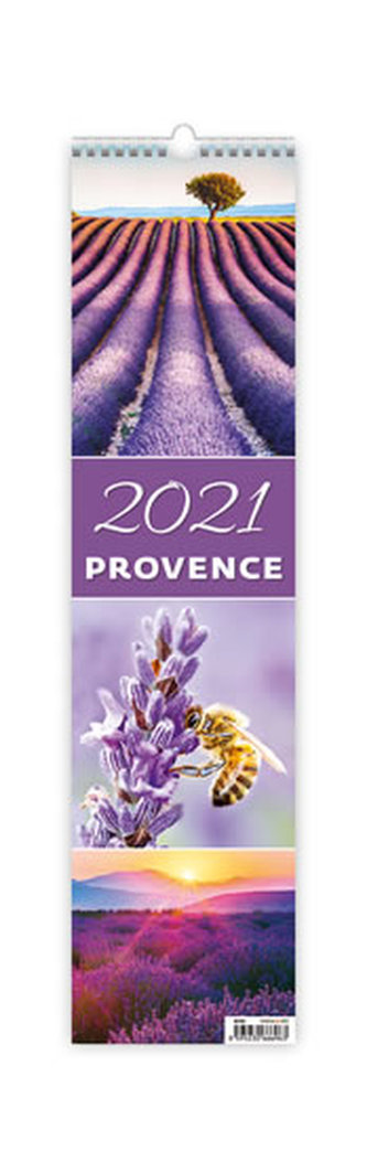 Kalendář 2021 nástěnný: Provence, 120x480