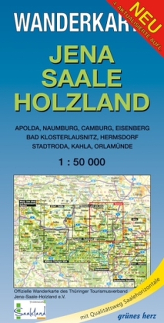 Wanderkarte Jena, Saale, Holzland