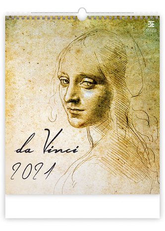 Kalendář 2021 nástěnný Exclusive: Leonardo da Vinci, 450x520