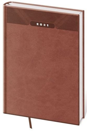 Diář 2021: Print anglická červená, A5 týdenní, 145x205