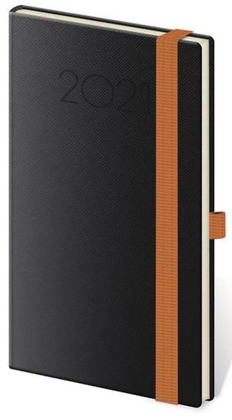 Diář 2021: New Praga černá, kapesní týdenní, 80x150