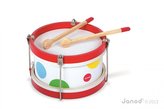Dřevěný buben pro děti Confetti Janod od 2 let na zavěšení na krk