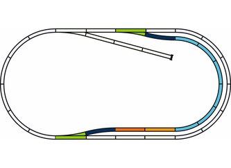 Piko Sada kolejí C s podložím - 55321