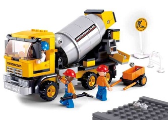 Sluban Town Stavitelé M38-B0550 Vůz - domichávač na beton