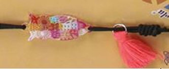 Náramek Sova na černé-Happy Mania