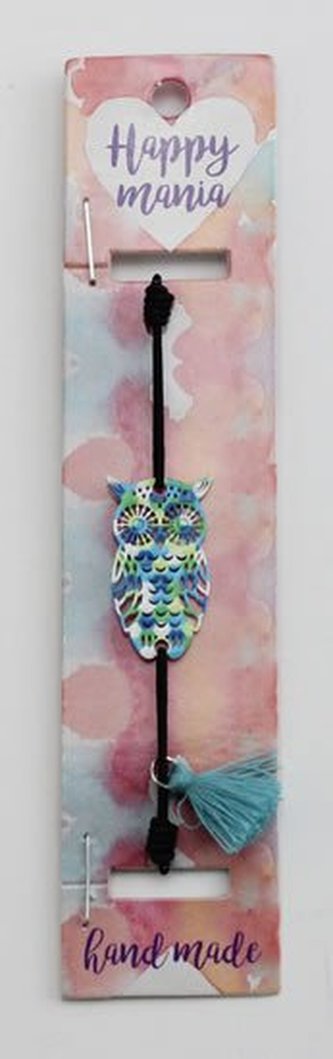 Náramek Sova modrá