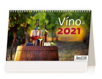 Kalendář 2021 stolní: Víno ČR/SR, 226x139