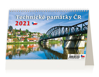 Kalendář 2021 stolní: Technické památky ČR, 226x139