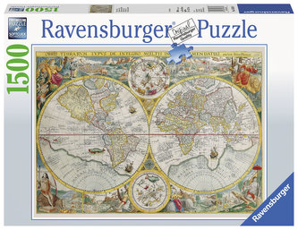 Puzzle Historická mapa 1500 dílků