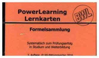 Formelsammlung BWL, Lernkarten