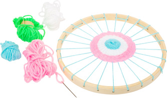 Small Foot Dřevěný tkalcovský rám kulatý