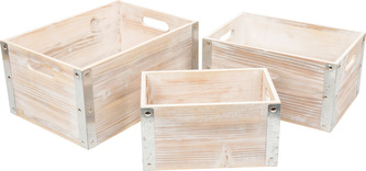 Small Foot Dřevěná bedýnka 3 ks Industrial