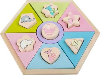 Small Foot Dřevěná zvířecí vkládačka cirkus