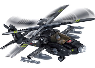 Sluban Army M38-B0511 AH-64 APACHE helikoptéra