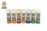 Bublifuk 60ml FOTBAL-mistrovství světa! mix barev v plastové lahvičce 3,5x11cm 36 ks v boxu