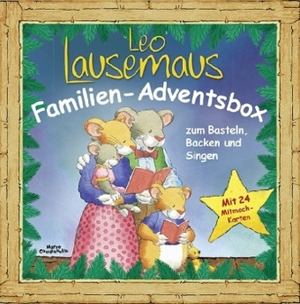 Leo Lausemaus Familien-Adventsbox, 24 Mitmachkarten