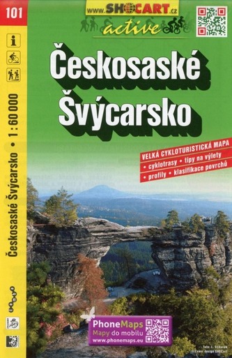 Českosaské Švýcarsko 1:60T - cyklomapa