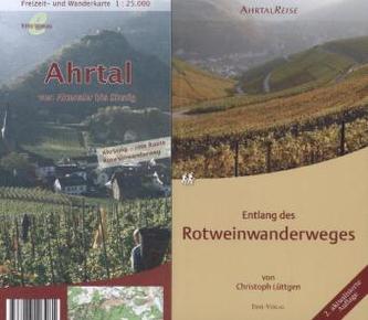 Rotweinwanderweg-Set, Karte und Buch