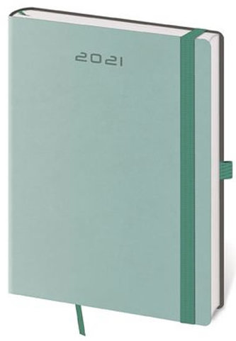 Diář 2021: Flexies mátová, A5 týdenní, 145x205