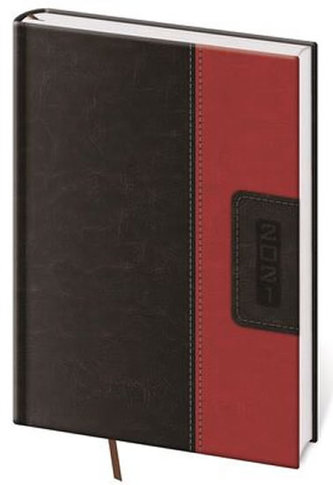 Diář 2021: Classic černo/červený, A5 denní, 145x205