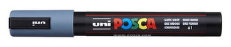 Akrylový popisovač "Posca PC-5M", šedá, 1,8-2,5 mm, UNI 2UPC5MPALASZURKE