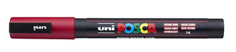 Akrylový popisovač "Posca PC-3M", tmavě červená, 0,9-1,3 mm, UNI  2UPC3MSP