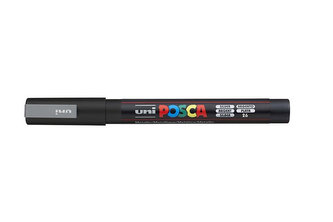 Akrylový popisovač "Posca PC-3M", stříbrná, 0,9-1,3 mm, UNI