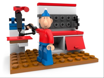 Sluban A je to! M38-B70128B Pat & Mat v dílně