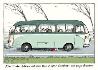 Alle Kinder-Postkartenset Motiv 'Gunther'