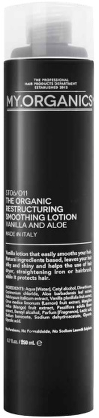 MY.ORGANICS The Organic Restructuring Smoothing Lotion Vanilla And Aloe 250ml