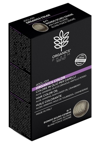 ORGANICS PHARM Organics Color Hair Color Oil 122ml - 6/1 Ash Dark Brown