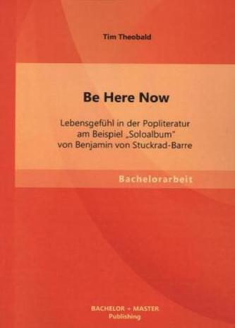 Be Here Now: Lebensgefühl in der Popliteratur am Beispiel 'Soloalbum' von Benjamin von Stuckrad-Barre