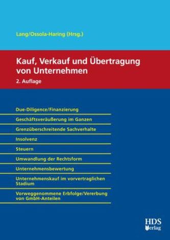 Kauf, Verkauf und Übertragung von Unternehmen