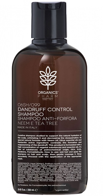 ORGANICS PHARM Dandruff Control Shampoo 250ml