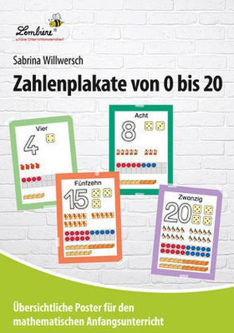 Zahlenplakate von 0 bis 20, 21 Poster