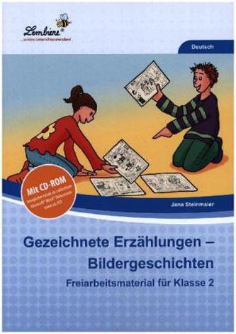 Gezeichnete Erzählungen - Bildergeschichten, m. CD-ROM