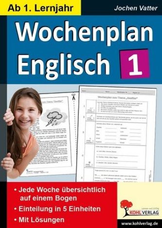 Wochenplan Englisch, 1. Lernjahr