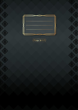 Sešit Premium černé kosočtverce A4