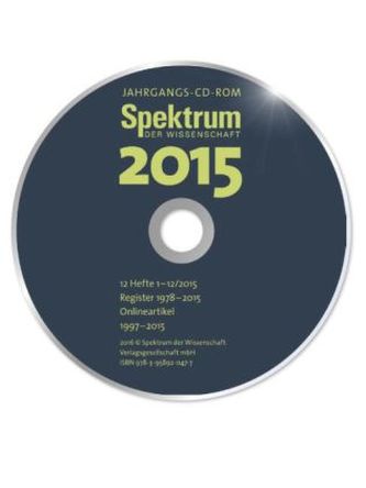 Spektrum der Wissenschaft Jahrgangs-CD-ROM 2015, 1 CD-ROM