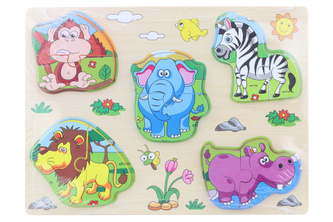 Vkládačka dřevěná safari