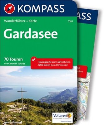 Kompass Wanderführer Gardasee, m. 1 Karte