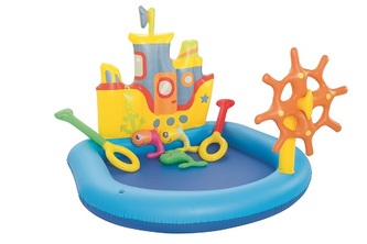 BESTWAY Nafukovací bazénové centrum Tug Boat