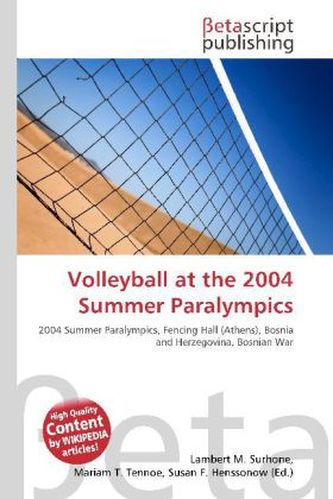 Volleyball at the 2004 Summer Paralympics