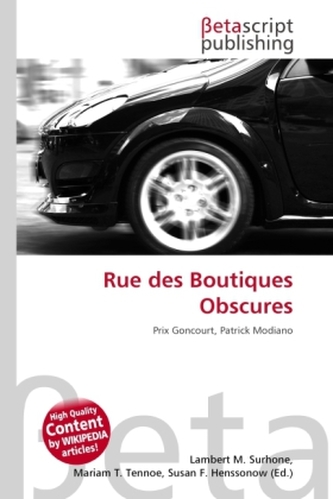 Rue des Boutiques Obscures