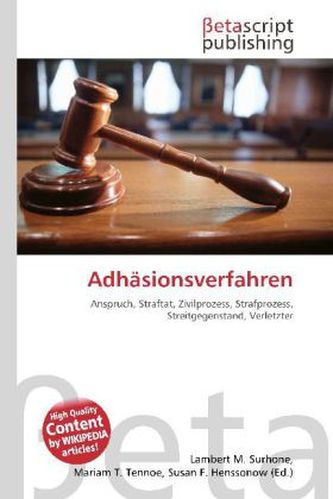 Adhäsionsverfahren