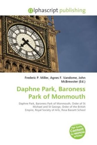Daphne Park, Baroness Park of Monmouth