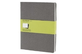 Moleskine Cahier XL, blanko, grau, 3er-Set