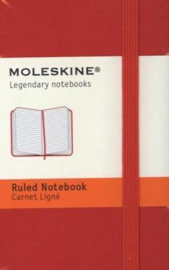 Moleskine Notizbuch, XSmall, liniert rot