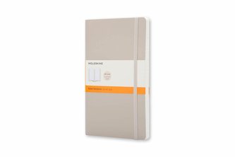 Moleskine: Zápisník měkký linkovaný béžový S