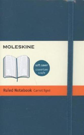 Moleskine Notizbuch, Pocket, A6, liniert, soft cover, unterwasser-blau